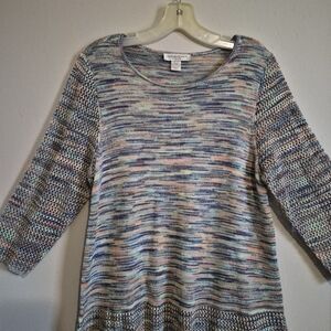 Christopher & Banks Multicolor Knit Long Sleeve Top